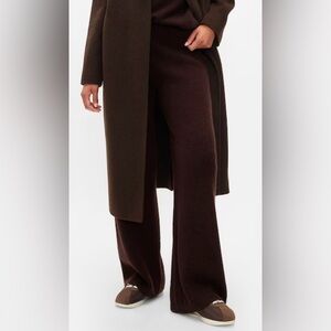 NWT Gap Brown CashSoft Shaker Stitch Knit Pants -Size M